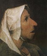 Pieter Bruegel Portrait of woman oil painting artist